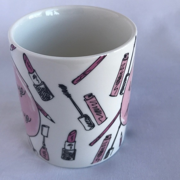 Wake Up and Make Up Bone China Mug - Picture 2 of 6